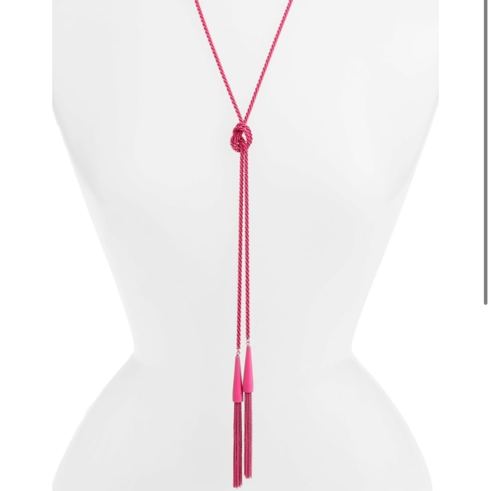 Kendra Scott Matte Magenta Phara Necklace
